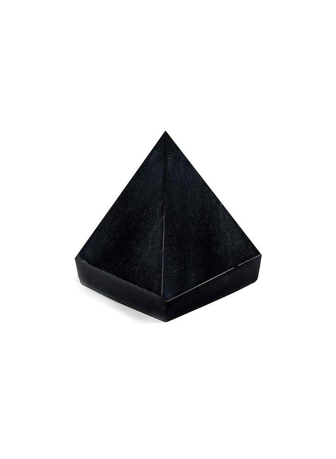 Crystu Natural Black Tourmaline Pyramid for Reiki Healing and Crystal Healing Stone Pyramid Size 10-15 mm (Color : Black) Pack of 1 pc - Image 1